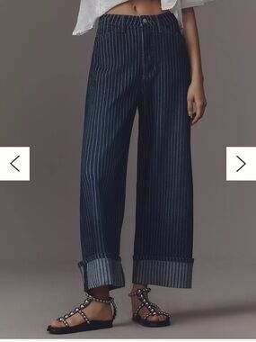 Pilcro Kayden railroad stripe carpenter jean